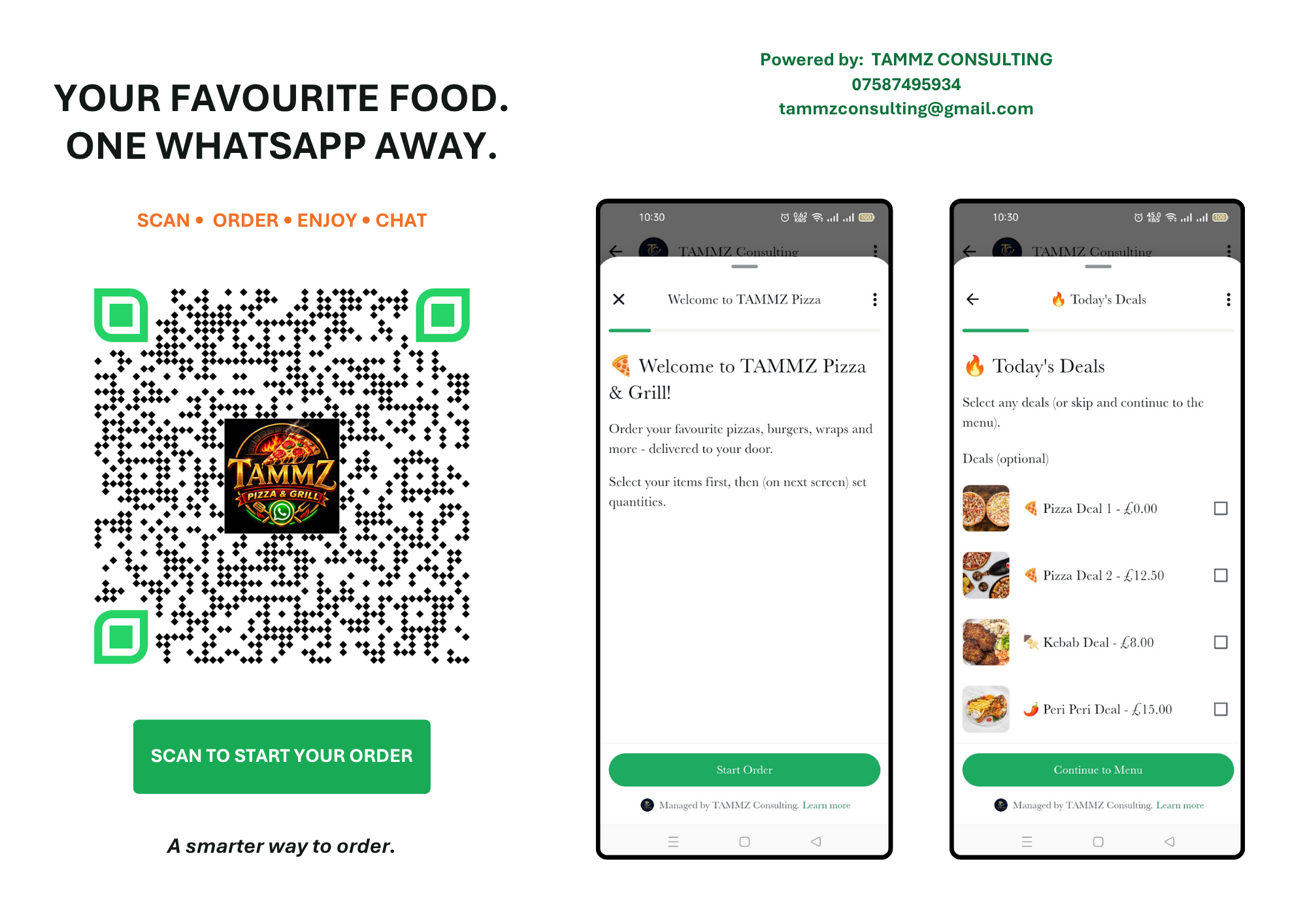 TAMMZ Consulting WhatsApp Business solutions brochure